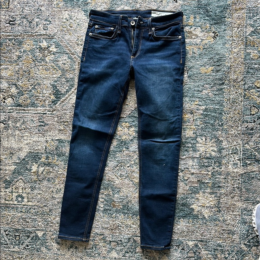 Rag & Bone Blue Skinny Jeans Sleek Fit